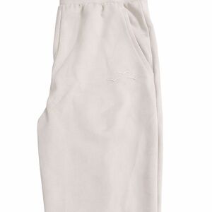 LazyPants | Luxe Sueded Double Knit Jogger AND crewneck. Colour: Bone